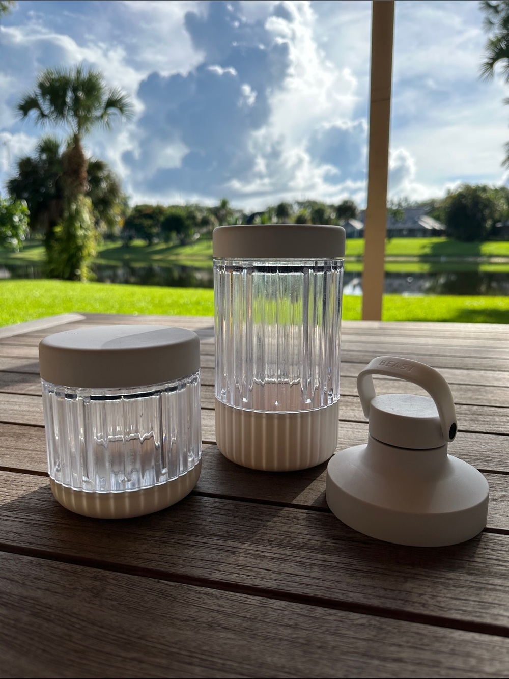 BEAST Health Blender Set: 1000 ml, 500 ml, 2 Lids & Carry Cap